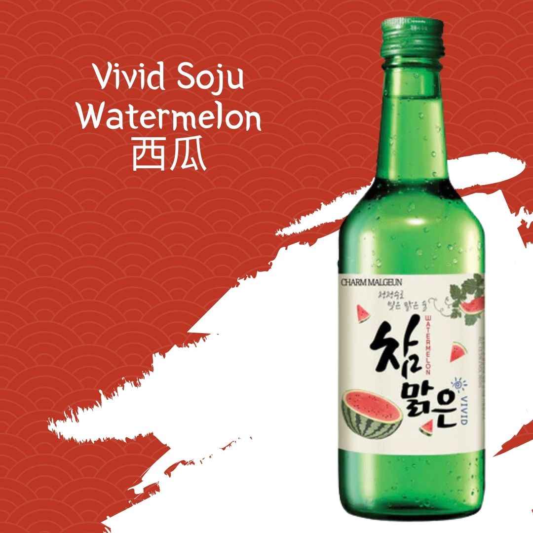 Vivid Soju Watermelon 西瓜 20 x 360ml - BevSale